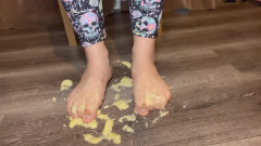 Squishing Bananas Under My Bare Feet Food Fetish Sploshing