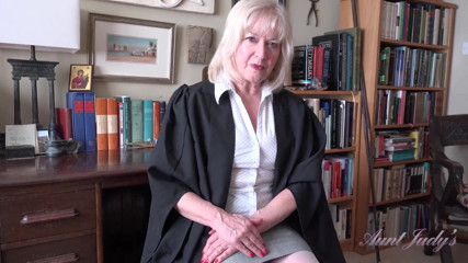 Auntjudys - Your 69yo Mature Teacher Ms. Louise Helps You Get Your Grades up