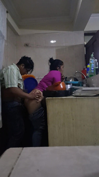 Fucking and Sucking with the Employee in the Kitchen