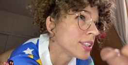 Ms. Jizzle Makes Her Sweet Cuck Stepson Watch Her Take Multiple Cocks JOI!