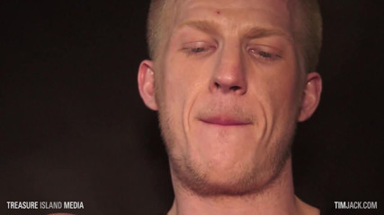 Pierced punk Rocky strokes his huge cock