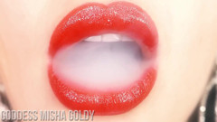 Training your urge to my red lips!