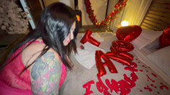 I cheat on my ex-girlfriend with a big surprise to her hard!