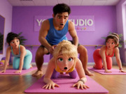 A Fitness Class That Became Popular Among Women, Where the Instructor Gives Full Attention (ai-generated)
