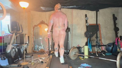 Naked Treadmill Workout