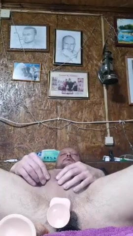 Playing with two toys in my holes