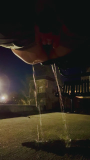 Pissing in a busy public area