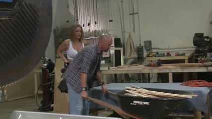 busty glamorous_ scene_ 2_ sexy busty blonde gets turned on at work and fucks her coworker.