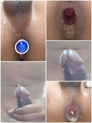 I put a butt plug in my ass and masturbated alone in the bathroom