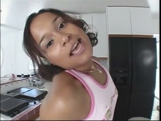 Mixed Indian Teen Pounded in the Kitchen by Step Dad