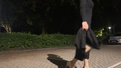 Sissy Walks Outdoors in Her Sexy Outfit thumbnail