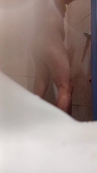 Showering in someone else's house