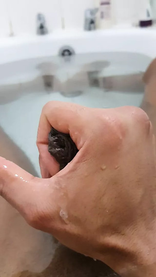 Big load while bathing