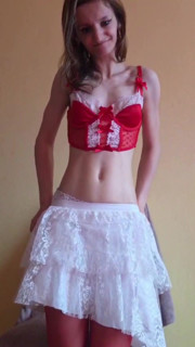 Erotic Lingerie Set and Long Striptease