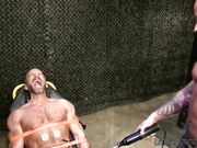 Big Guy Dirk Caber Tased And Slapped While Tied Up