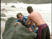 Deserted beach witness hot fucking action with pretty blonde