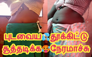 Desi Tamil Naughty Wife Renu Petticoat Blouse Saree Tease for Hubby's Friend! Indianhotwifex