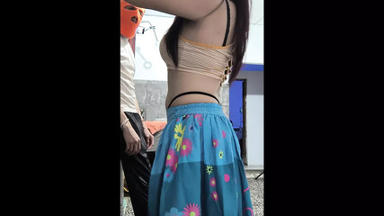 My gypsy stepsister is delicious and I masturbate my gigantic penis after seeing her