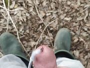 masturbating on my boots and cumming in slowmo