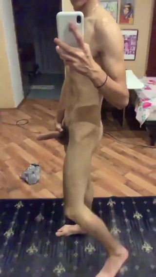Hot German Boy with Big Dick make Video for GF