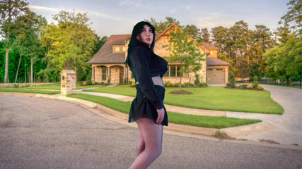 555 Femboy Outdoor Pretty Gothic Traveller in front of Sweet Home thumbnail
