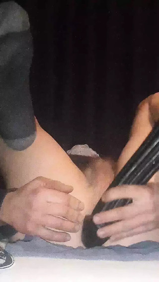 Big anal plug fun wanking myself