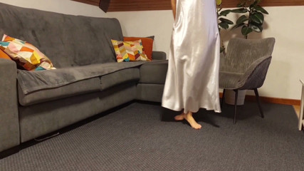 Selena's Evening Dancing Posing and Sex in Nightgown