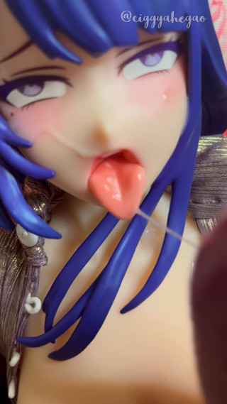 Raiden Shogun gets her Silicone Love Hole Rammed and Face Creamed 65cm Mini H Love Doll Kemelias