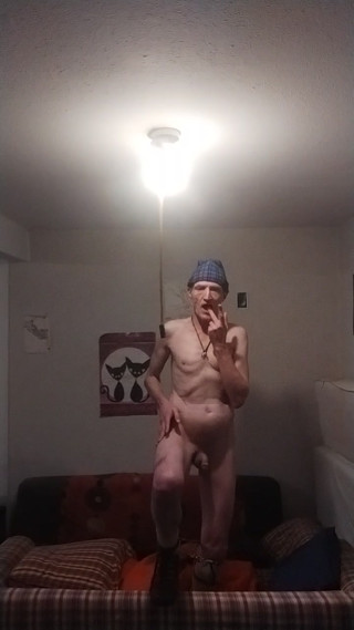striptease in brown bodysuit... naked the naughty!! ...