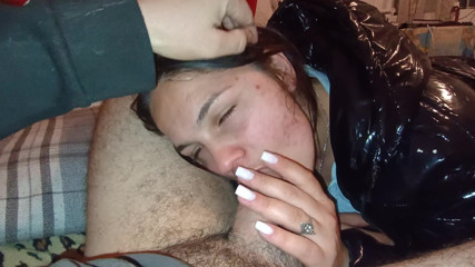 I come home from work and I suck my boyfriend&#039;s dick and he fucks me in my mouth and he lets you go in my mouth and I swallow it all
