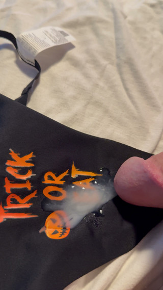 Cum on wife's panties 59