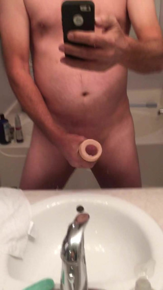 jerking one off after being horny all day