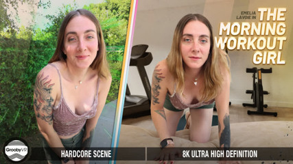 GROOBYVR - Emelia Lavoie Workout Ended Up In Sex Fantasy thumbnail