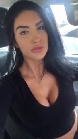 Super hot brunette get naked