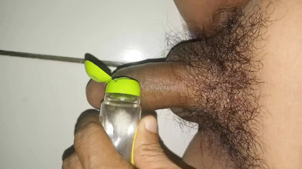 The throbbing dick tensed in the shaking
