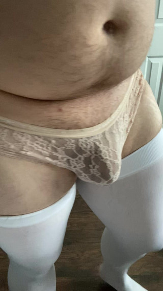 Trying on different panties