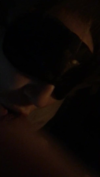 My French SlutWife suck me and talk in darkness