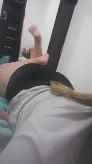 my wife lying down