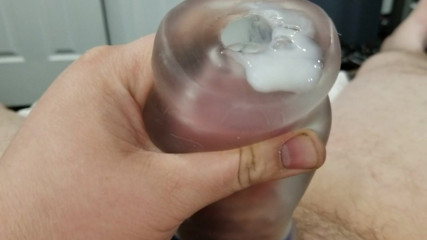 Big Daddy Up Close Cum shot