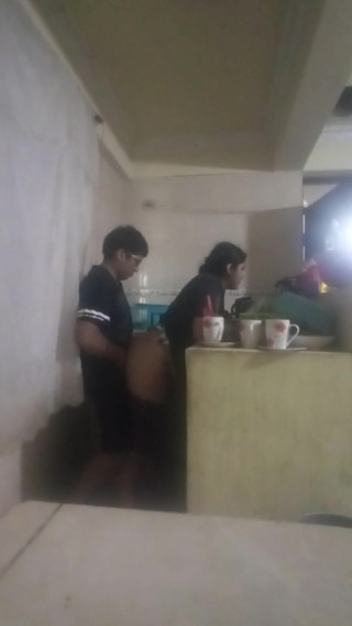 Maid Fucked in the Kitchen (my Wife Almost Found Us Out)