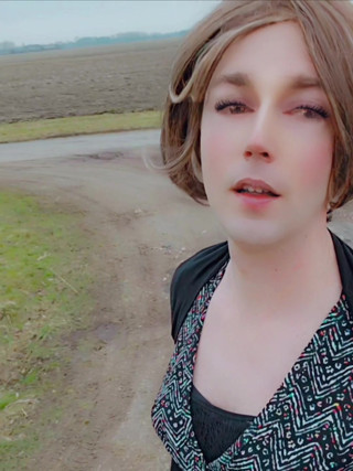 Annemieke in public riding dildo and pissing thumbnail