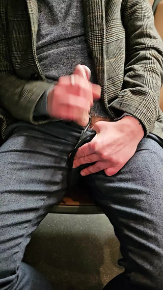 Wanking in the bus