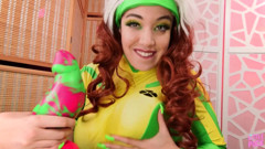 X-men: Rogue Dick Drain!! Succubus MILF