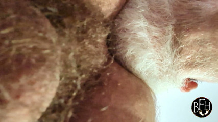 Daddy feasting on a beautiful hairy hole