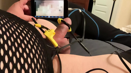 Video Estim with huge cum explosion