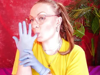 Asmr Video with Medical Nitrile Gloves (arya Grander)