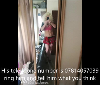 Welsh sissy eats my condoms