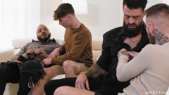 Heteroflexible - Dillon Diaz & Alpha Wolfe Swap with Cyrus Stark & Zak Bishop in Steamy Group Fuck