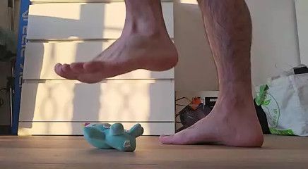 Hard Stepping on a plushie
