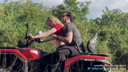 We went on an Off-Road ride that turned into Spontaneous Outdoor Sex (POV) – Real Amateur Couple